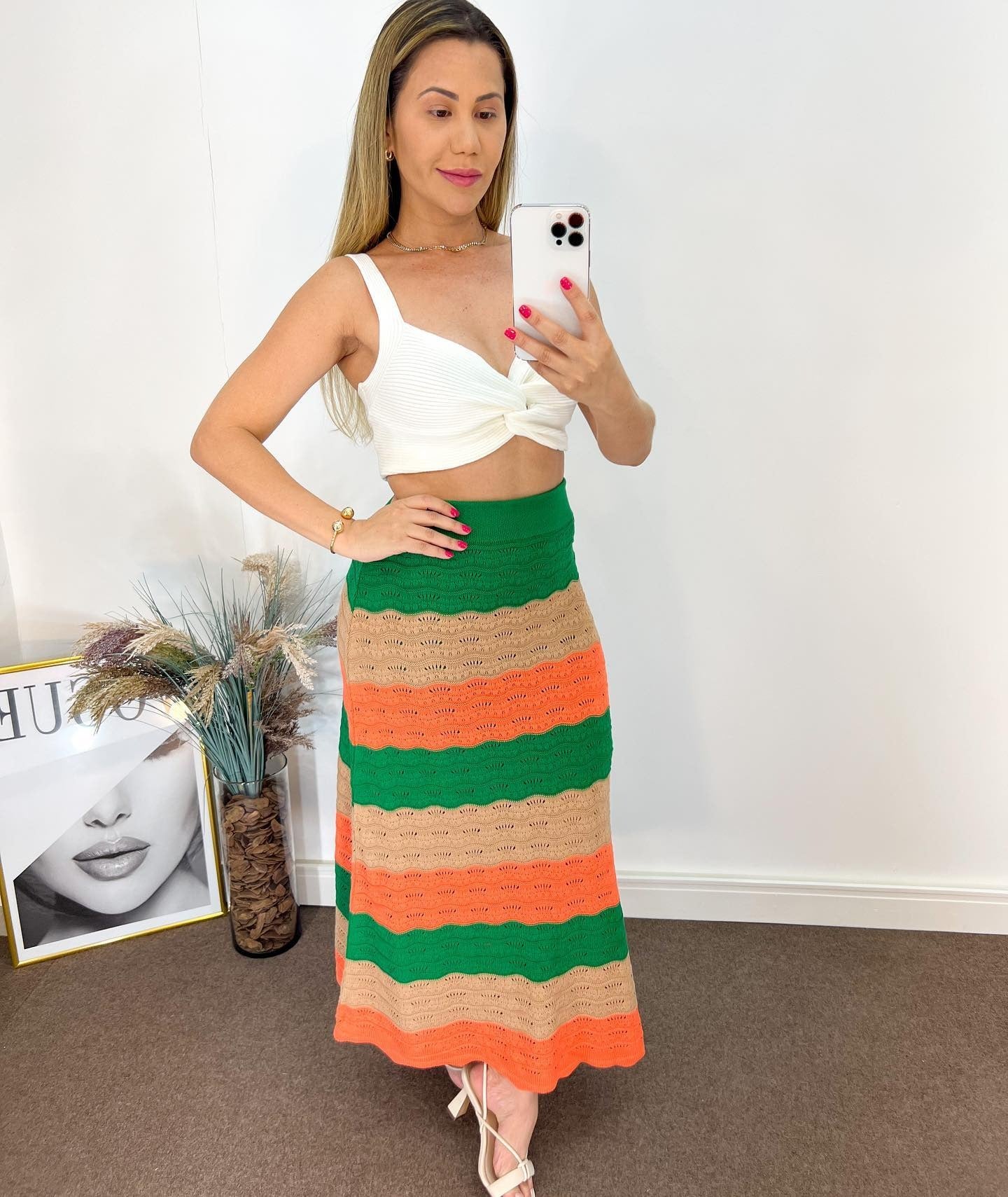 1320 | Conjunto Bruna - Saia em Degradê