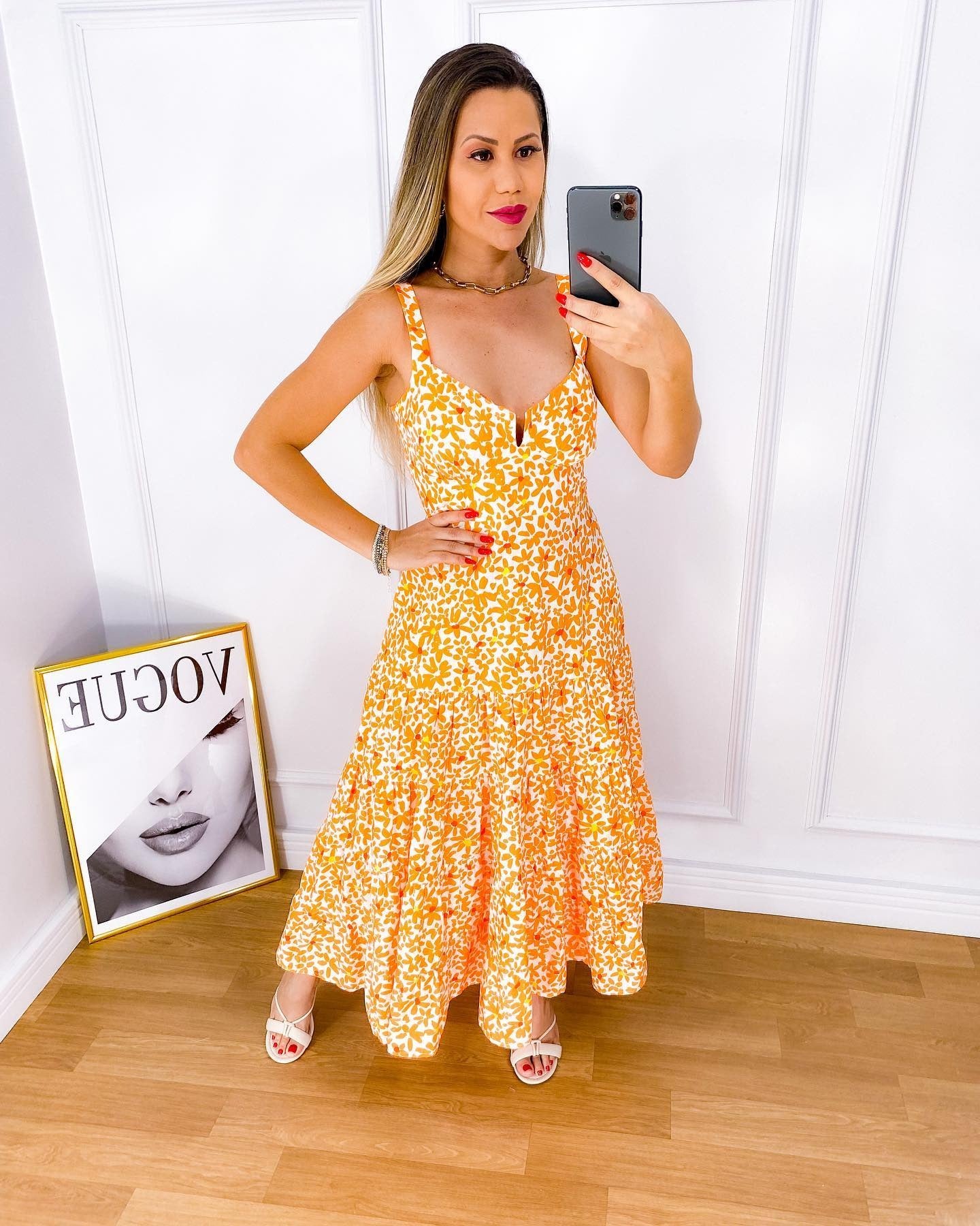 1321 | Vestido Eriene -  Estampa Florida