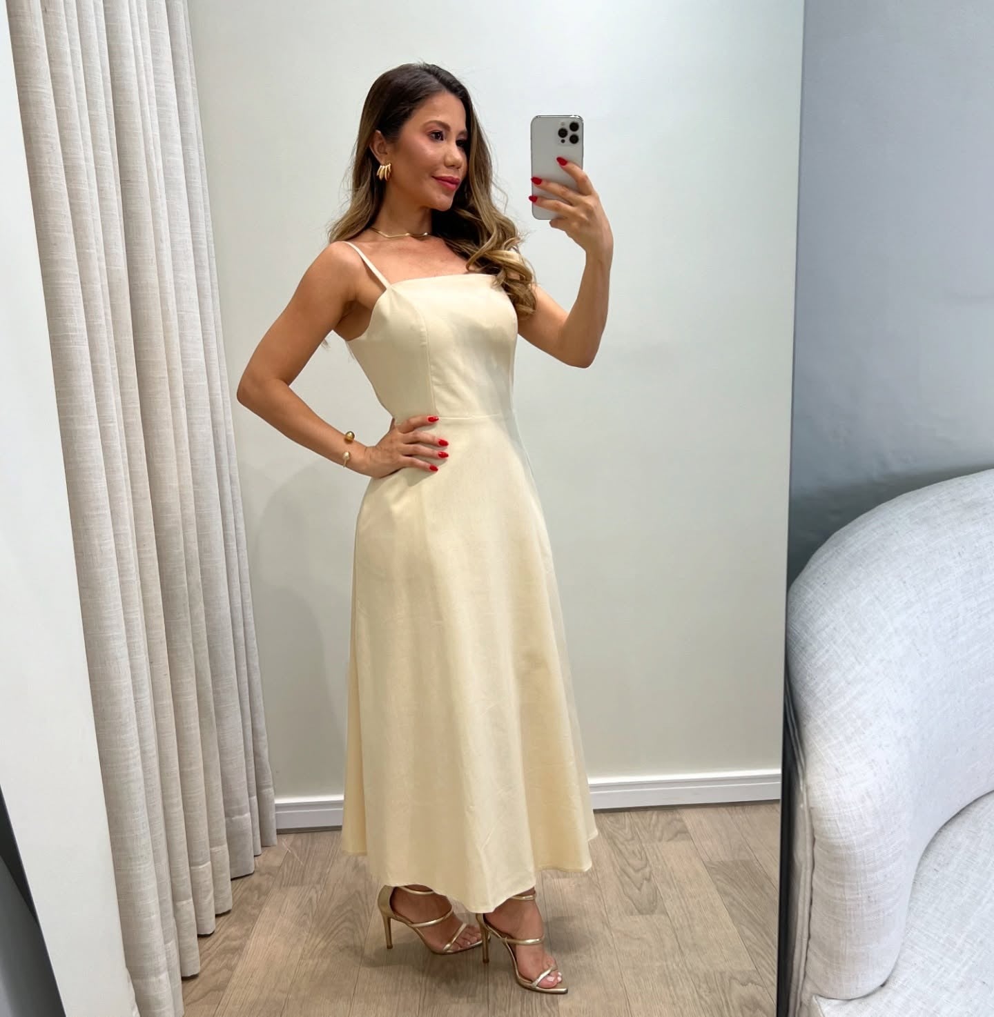 1246 | Vestido Deise - Decote Reto