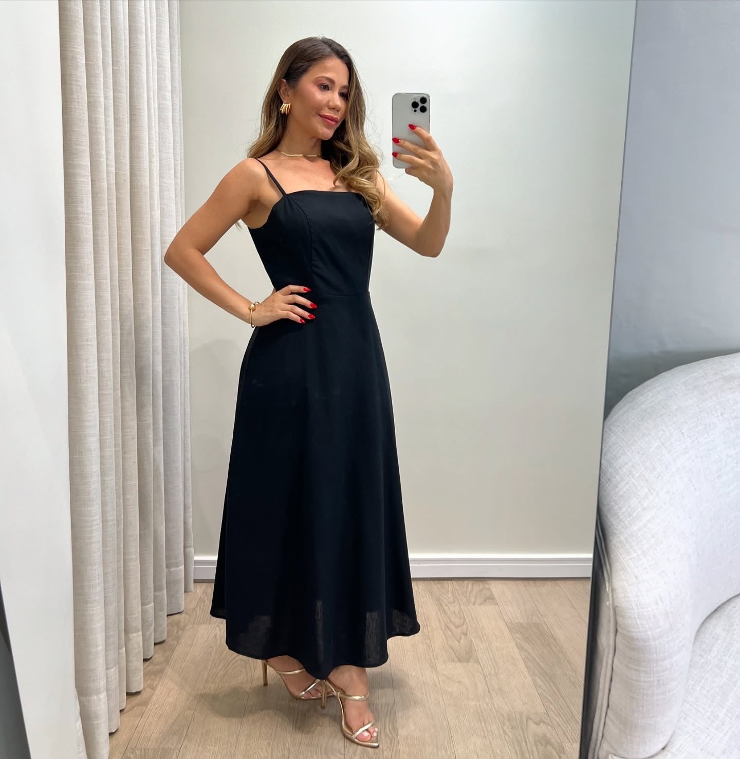 1246 | Vestido Deise - Decote Reto