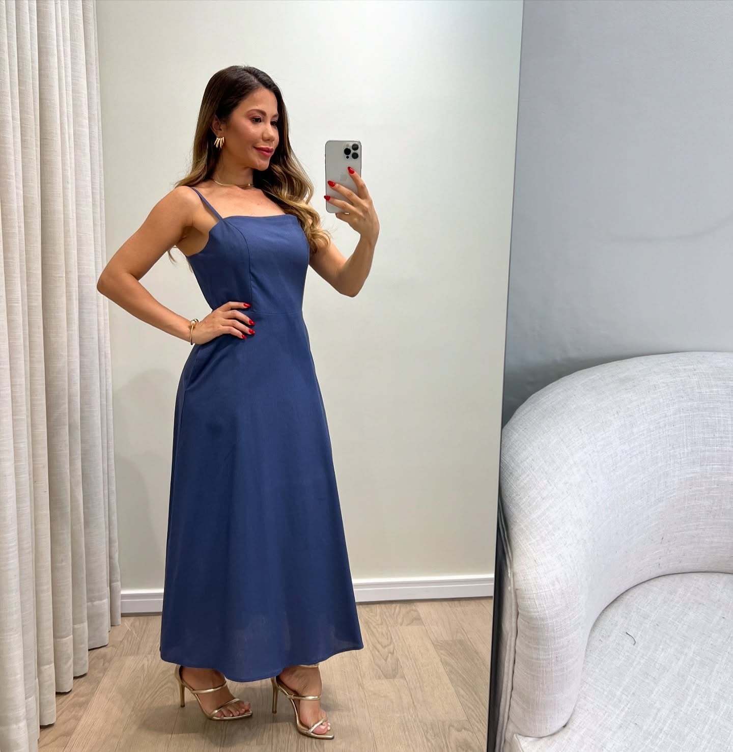 1246 | Vestido Deise - Decote Reto